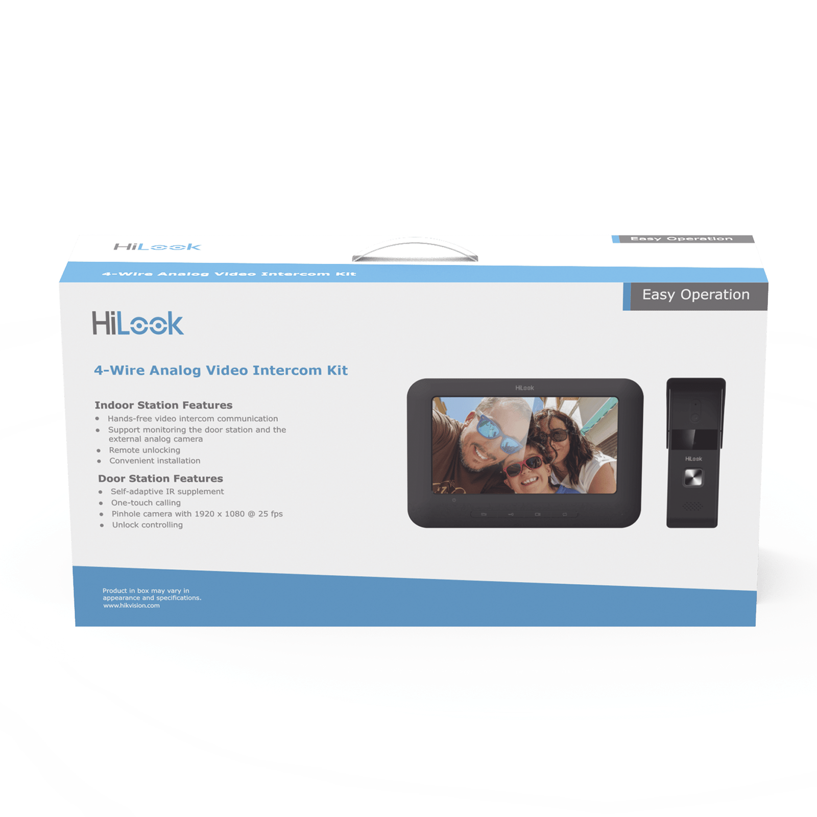 Kit de Videoportero Analógico con Pantalla LCD a Color de 7 / Frente de Calle para Exterior IP65 / Salida de Relevador