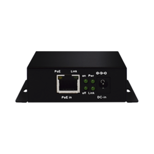 Inyector PoE Extenido Industrial / PoE 802.3 af/at Hasta 30W / Conexión plug and play / Alcance de hasta 250 metros