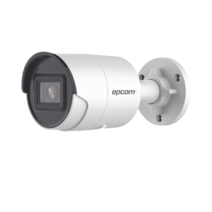 Bala IP 4 Megapixel / Lente 2.8 mm / 40 mts IR EXIR / IP67 / WDR 120 dB / PoE / Micrófono Integrado / ACUSENSE (Filtro de