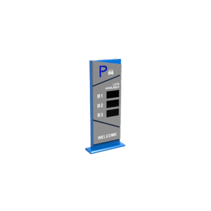 Pantalla Principal de Guía de Estacionamiento / 3 Módulos / Mensaje de Bienvenida / Uso con Aplicación de Guía de