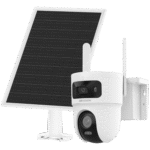Kit Solar IP All in One Doble Lente / AOV / PT IP 4 Megapixel Lente 4 mm / Fijo 4 Megapixel Lente 2.8 mm / Panel Solar +