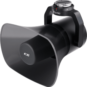 Altavoz de Largo Alcance para Drones, 130 dB de Presión Sonora, Alcance 700 m, Luz de Advertencia Multicolor, Compatible con