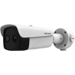 (HIKMICRO) Cámara Bullet IP Dual Térmica 15.4 mm (384×288) / Óptica 8 mm (4 Megapixel) / IA GUANLAN / 75 m IR / IP67 / IK10