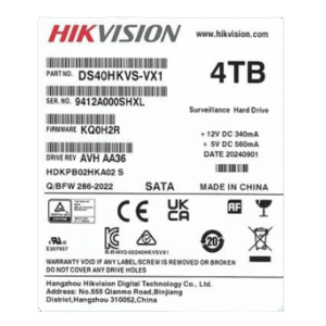 Disco Duro Enterprise 3.5 4 TB / Hikvision / 7200 RPM / SATA / Alto Rendimiento / Recomendado para NVRs HIKVISION