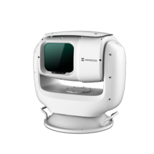 PTZ Punta de Poste IP Dual / Lente Térmico 100 mm (640 X 512) / Lente Óptico 56X Zoom (4 MP) / 800 mts IR Laser / 24 VCA