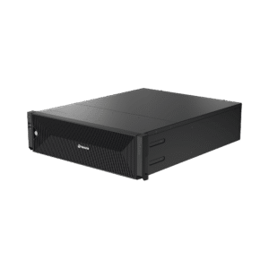 NVR de 64 canales / Soporta grabación hasta 32 MP / H.265 & Wisestream / Procesamiento 400 Mbps / 3 Puertos de Red / Raid