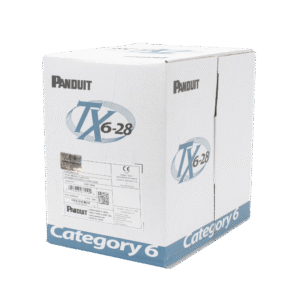 Bobina de Cable UTP 305 Metros (1000 Pies) de Cobre TX6-28Æ, Gris, Categoría 6, Diámetro Reducido (28 AWG), CM/LSZH, de 4