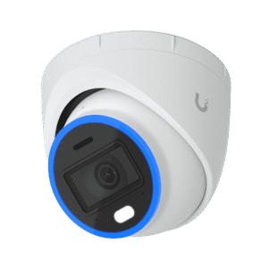 Cámara UniFi Protect Turret AI blanca / 4K(8MP) / Ángulo ultra-ancho 109.9 / Visión Nocturna IR 40 m / AI Avanzado: