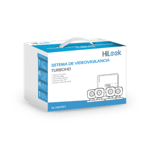 KIT TurboHD 1080p / DVR 4 canales / 4 Cámaras Bala de Metal / H.265+ / 1 Fuente de Poder Profesional / Accesorios de