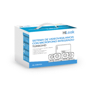 (MICRÓFONO Integrado) Kit TurboHD 1080p Lite / DVR 4 canales / Audio por Coaxitron / 4 Cámaras Bala de Policarbonato con