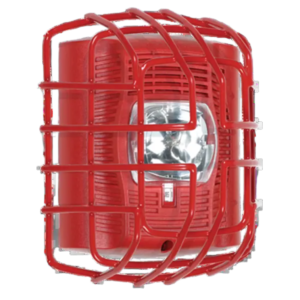 Protector De Rejilla Anti Vandalismo Y Golpes Accidentales, Color Rojo, Para Sirenas/Estrobos/Bocinas System Sensor, Montaje