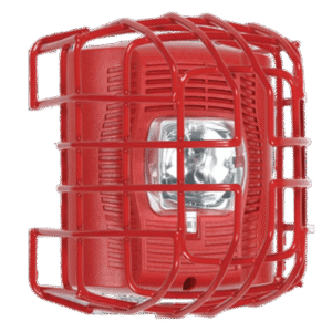 Protector De Rejilla Anti Vandalismo Y Golpes Accidentales, Color Rojo, Para Sirenas/Estrobos/Bocinas System Sensor, Montaje