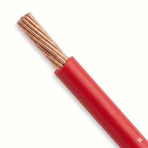 Bobina de 100 Metros (328.08 Pies) / Cable Eléctrico de Cobre / Recubierto THW-LS / Calibre 14 AWG / 19 Hilos / Color Rojo