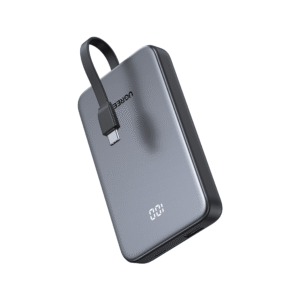 Power Bank 10000mAh con Cable Integrado 20W / Puerto USB-C PD3.0 PPS / Puerto USB-A SCP 22.5W / Batería Polímero Litio