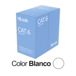 Cable de Red UTP Cat6 / 23 AWG / Cumple ANSI-TIA-568.2-D / RoHS 2.0 / CPR Fca / Longitud 305 Metros (1000 Pies) / PVC Blanco