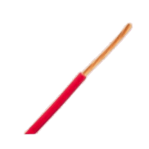 Bobina de 304.8 Metros (1000 Pies) de Cable Automotriz 16 AWG Color Rojo / Cable Primario TXL / Conductor Cobre Desnudo