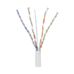 Bobina de Cable UTP 305 Metros (1000 Pies) de Cobre, TX5e, PanNet, Blanco, Categoría 5e, 24 AWG, CMP (Plenum), de 4 Pares
