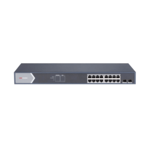 Switch Gigabit PoE+ / Administrable / 16 Puertos 1000 Mbps PoE+ / 2 Puertos SFP / Configuración Nube desde Hik-ParnerPro