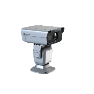 PTZ Punta de Poste IP Dual / Lente Térmico 100 mm (640 X 512) / Lente Óptico 56X Zoom (4 MP) / 800 mts IR Laser / 36 VCC
