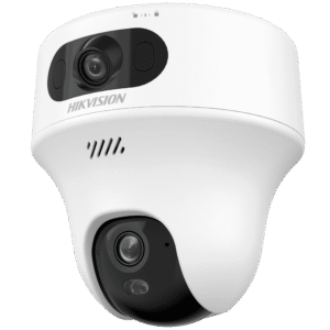 Turret PT 6 Megapixel / Doble Lente (2.8 mm y 4 mm) / Dual Light (10 mts IR + 10 mts Luz Blanca) / Wi-Fi / Interior / Audio