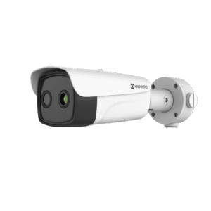 (Hikmicro) Bala IP Dual / Térmica 9.7 mm (384 X 288 ) / Óptico 4 mm (4 Megapixel) / 40 mts IR / IP66 / PoE / Termométrica