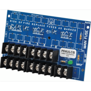 Módulo de Distribución de Energía UL PD8ULCB / 8 Salidas Clase 2 PTC Protegidas / Entrada 12-24VDC o 24-28VAC