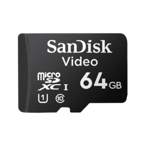 Memoria microSD SanDisk 64GB / Alta Resistencia / Videovigilancia / Clase 10