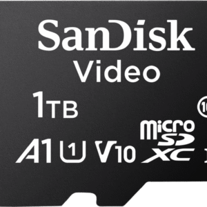 Memoria microSD SanDisk 1TB (1024GB) / Alta Resistencia / Videovigilancia / Clase 10