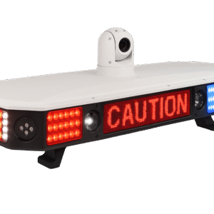 Sistema Inteligente de Luces de Policía PL100 / 8 Cámaras HD AI / Reconocimiento Facial y Placas / 4G/5G / Sirena 100W