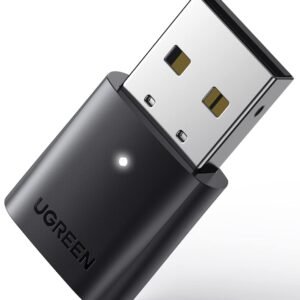 Adaptador USB Bluetooth 5.0 para computadora / BR+EDR,BLE /Admite 5 dispositivos Bluetooth al mismo tiempo / 20 mts sin obstrucciones / ABS / No es compatible con dispositivos APPLE