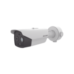 Cámara Bala IP Térmica y Óptica Biespectral / Análisis de Video (VCA) para Protección Perimetral / Medición de Temperatura
