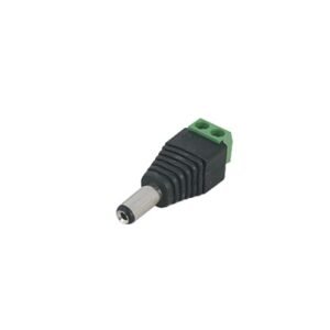 Adaptador Macho Tipo Jack de 3.5 mm (0.14 Pulgadas) Polarizado de 12 Vcc / Terminales Tipo Tornillo / Polarizado (+/-)