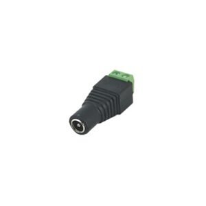 Adaptador Hembra Tipo Jack de 3.5 mm Polarizado de 12 Vcc / Terminales Tipo Tornillo / Polarizado (+/-) / Ideal para Cámaras