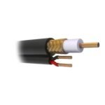 Bobina de 305 Metros (1000 Pies) de Cable Coaxial RG59 Siamés, Malla de Cobre, Hecho en México, Optimizado para HD