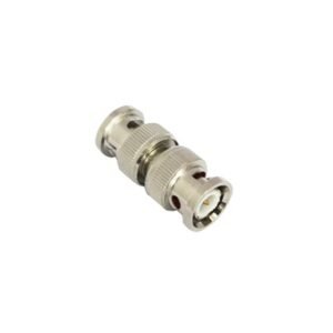 Adaptador tipo Barril para 75 Ohm, de Conector BNC Macho a BNC Macho, Niquel/ Oro/ Teflón. (TT-RG-13)