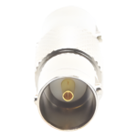 Adaptador Tipo Barril para 75 Ohm, de Conector BNC Hembra a BNC Hembra, Níquel/ Oro/ Teflón. (RFB-1734)