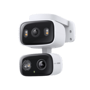 Cámara de Seguridad Dual PTZ / 2 Lentes 2K+2K (3MP cada uno) / 3x Claridad Telefoto / IP65 Exterior / IA Inteligente