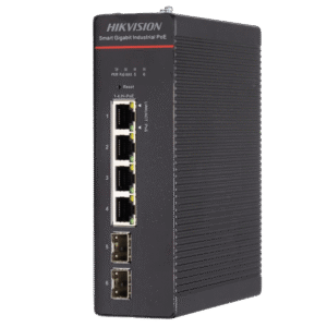 Switch Industrial / Administrable Gigabit / 4 Puertos Gigabit HiPoE (90 W) / 2 Puertos SFP / 300 W Total / 48 a 57 VCD