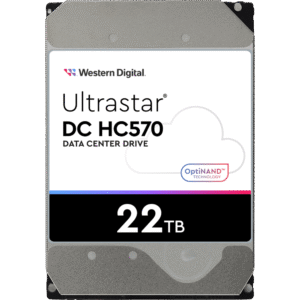 Disco Duro Data Center Ultrastar / 22 TB / 7200 RPM / 6 Gb/s SATA – 12 Gb/s SAS / HelioSeal con Helio / OptiNAND con Flash