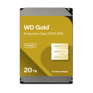 Disco Duro Empresarial WD Gold / SATA 6 Gb/s / 20 TB / 7200 RPM / Tecnología HelioSeal / ArmorCache / 5 Años Garantía / 2.5M