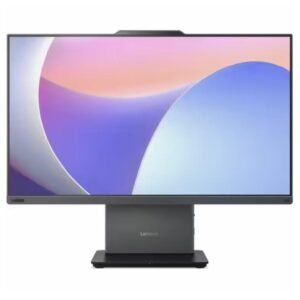 All in One Lenovo ThinkCentre neo 50a 24 Gen 5 de 23.8 pulgadas en color Luna Grey, vista frontal