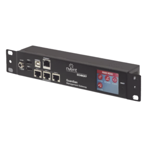 Gateway de Gestión Ambiental / 1U Rack / 48 Sensores / 3 Puertos RJ45 / Alcance 40 m (131.2 ft) / LCD Táctil / SNMP BACnet Modbus/TCP