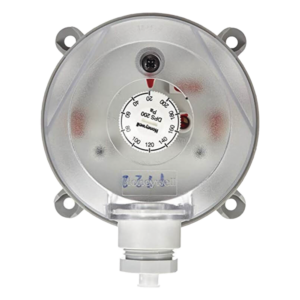 Interruptor de Presión Diferencial / Rango Ajustable 20 a 200 Pa / Montaje en Ducto / IP54 / SPST 1.5 A a 250 VAC