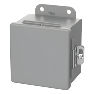 Gabinete de Bisagra Continua / NEMA 12 / 6 x 4 x 3 in (152 x 102 x 76 mm) / Acero Dulce / Montaje en Pared / Abrazaderas Atornilladas
