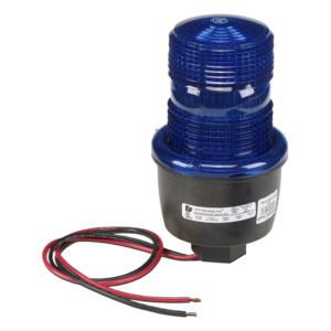 Luz de advertencia LED / 24 Vcd / Montaje en tubo 1/2" NPT / Azul / Perfil bajo / -35°C a 65°C
