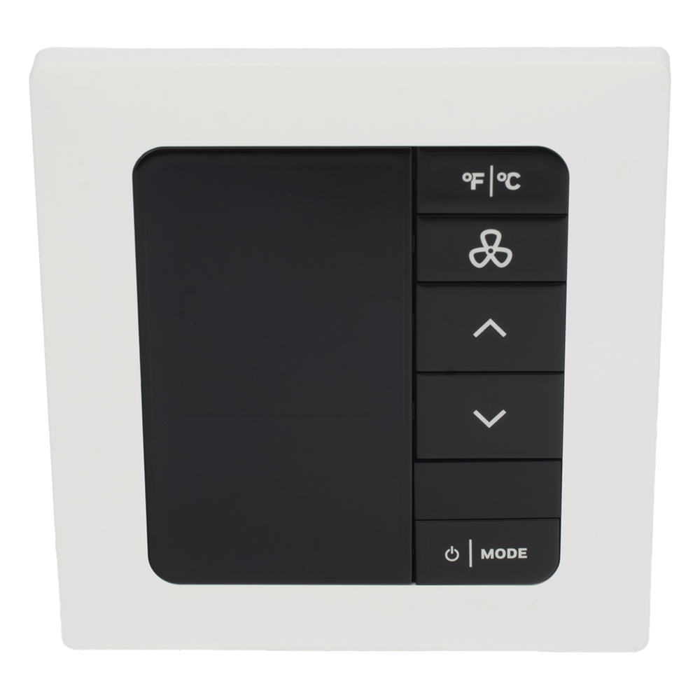 Termostato de Gestión Energética / 100-277 VAC / FCU 2 y 4 Tubos / BACnet MS/TP y Wi-Fi / Sensor PIR 10 m (32.8 ft) / 5H/3C Etapas