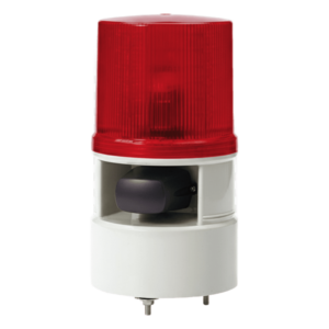 Baliza LED con Sirena / 5 Tonos 105 dB / 4 Modos de Destello / 110-220 VCA / IP54 / -30°C a +50°C