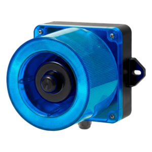Baliza LED con Sirena Electrónica / 31 Tonos / 123 dB / LED Azul / IP66 / 12-24 VCD / -50°C a +50°C