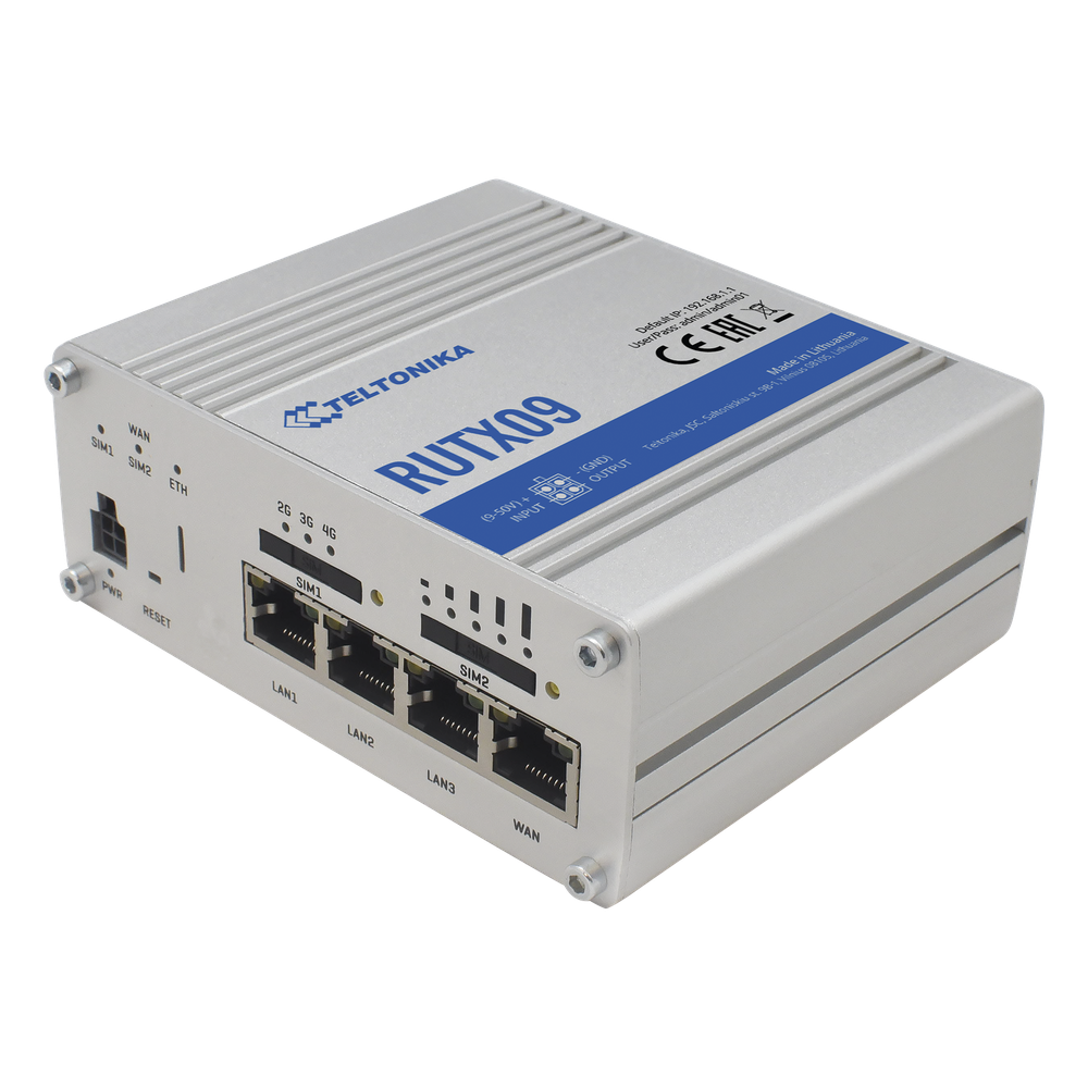 Router Industrial LTE 4.5G Cat 6 / 300 Mbps / 4 Puertos Gigabit / Dual SIM / GNSS / PoE / -40°F a 167°F