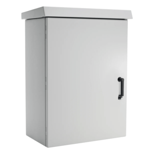 Gabinete de Pared para Exterior / 25 UR / 700 mm Ancho x 600 mm Profundidad / Aluminio Anticorrosivo / NEMA 4/12/4X/3/3R / IP66 / Protección Solar Integrada